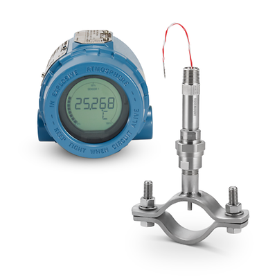 Rosemount-K-0085 Pipe Clamp Sensor and 3144P Transmitter